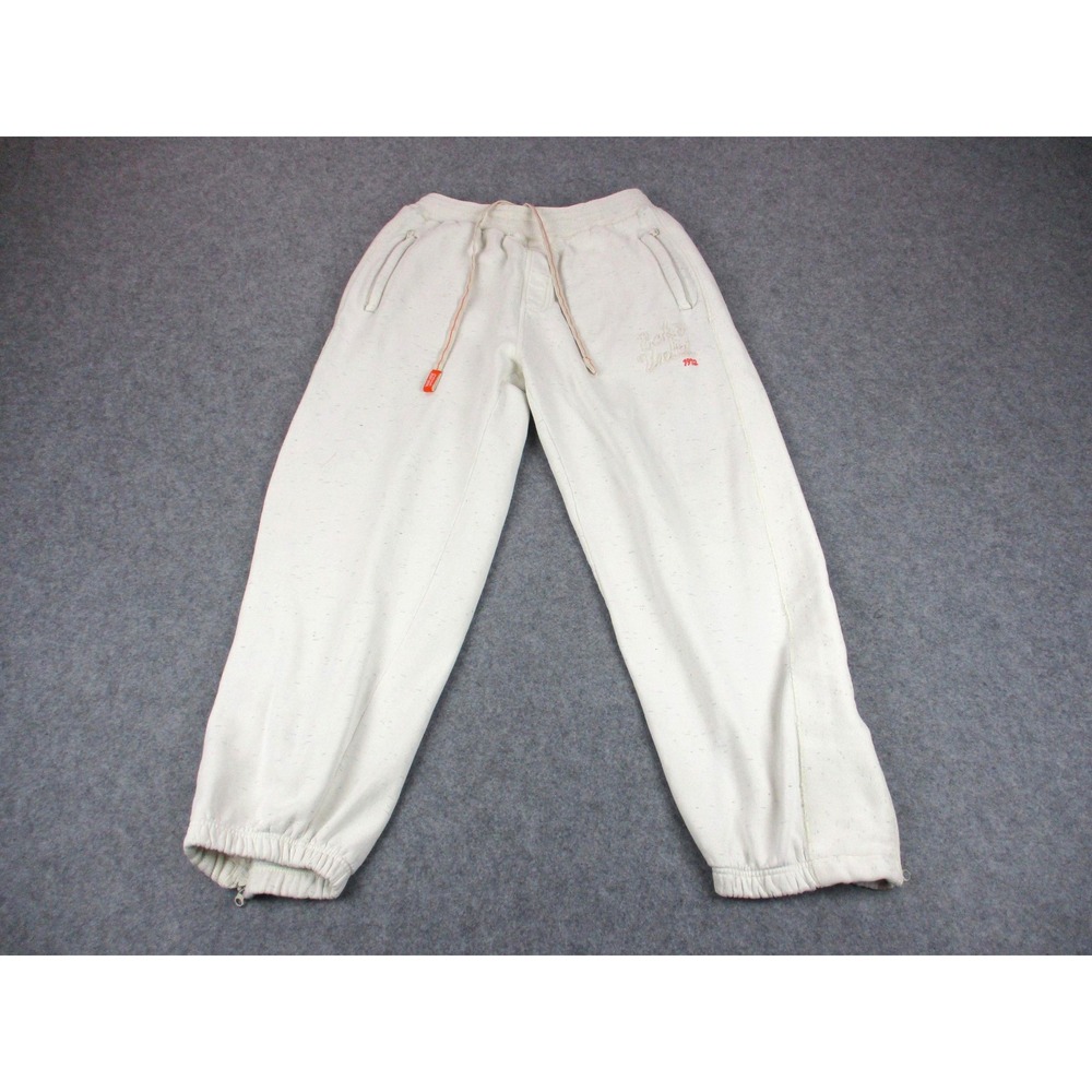 VINTAGE Ecko Unltd Pants Mens Extra Large White Jogger Fleece Sweatpants Y2K